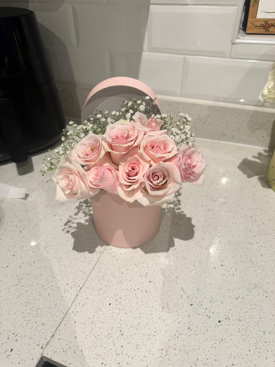 Blush Rose Hatbox gift by Nova Curated